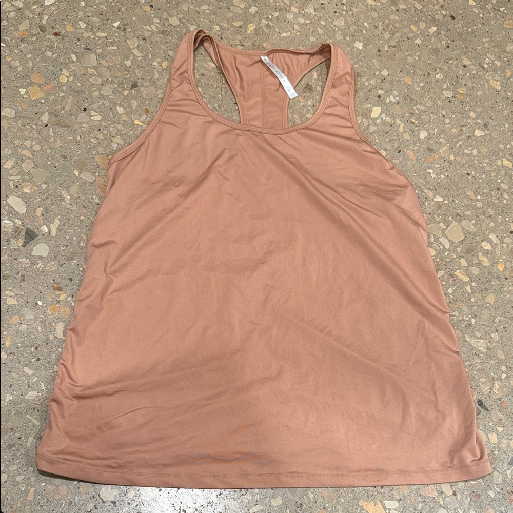 Fabletics Tan Racerback Tank Top